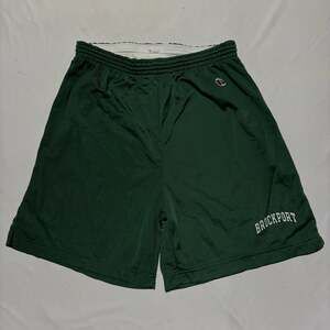 Vtg 90s Champion Mesh Shorts Mens XL Green SUNY Brockport College
